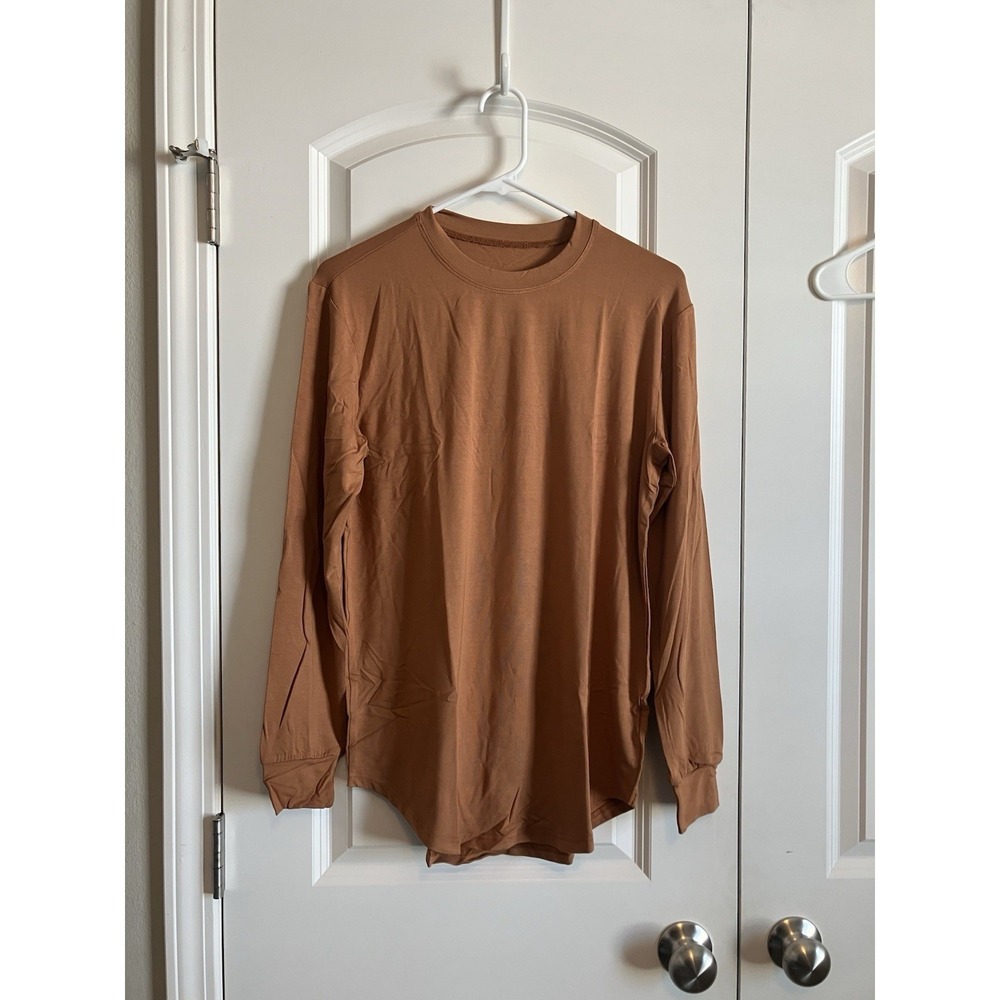 Nizzillary Long Sleeve Shirt Womens Small Brown New Rayon Spandex C1151